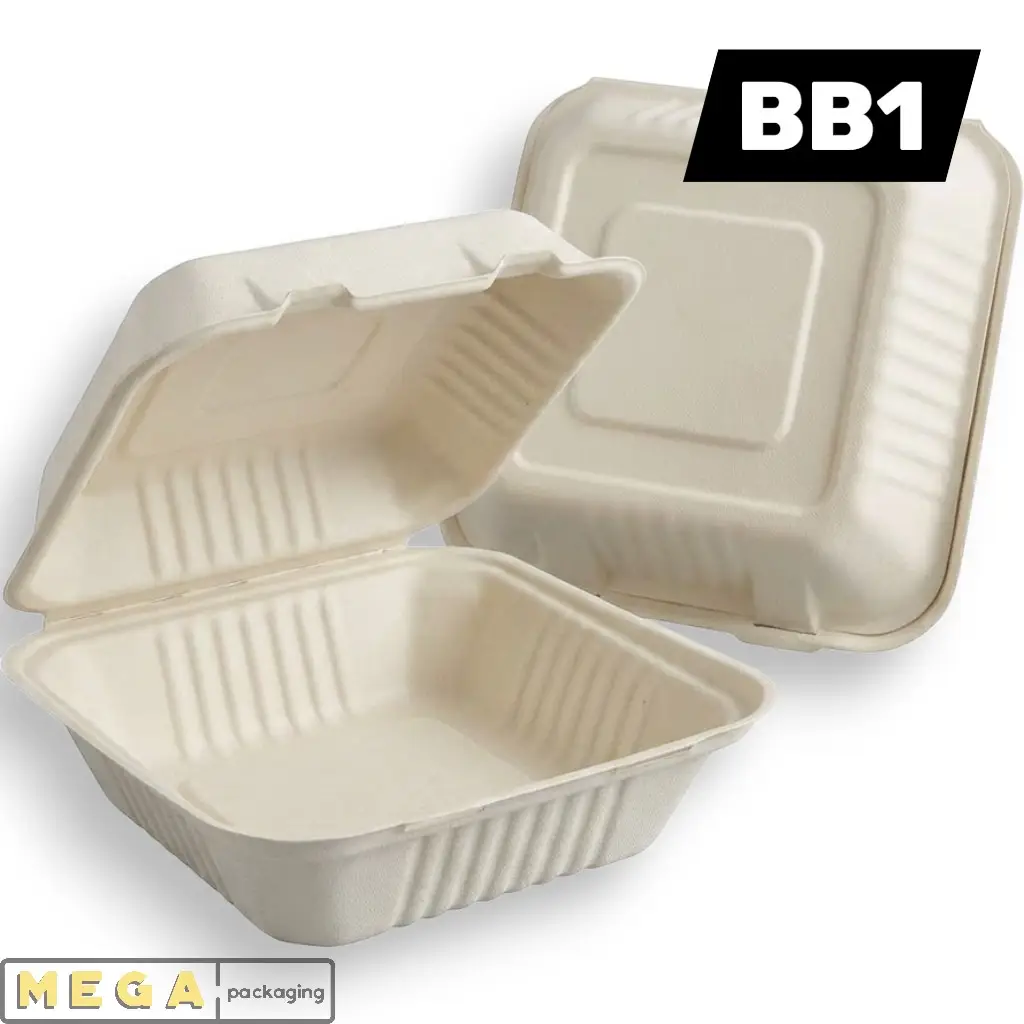 Bagasse Containers 9x9" - BB1 x200