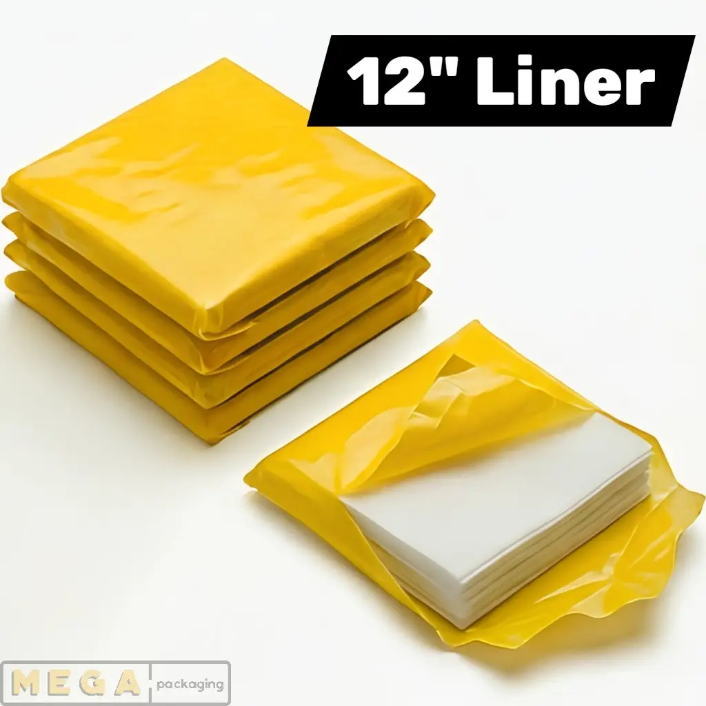 Pizza Box Grease Liner 12x12 inch 4kg white greaseproof paper 1080 sheets 40 GSM prevents grease staining UK