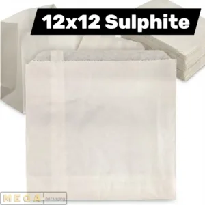 Sulphite Bag 12x12 inch x1000 white semi-transparent food grade paper bags large bakery deli sandwich liner 30-40 GSM 1000 pack bulk wholesale UK