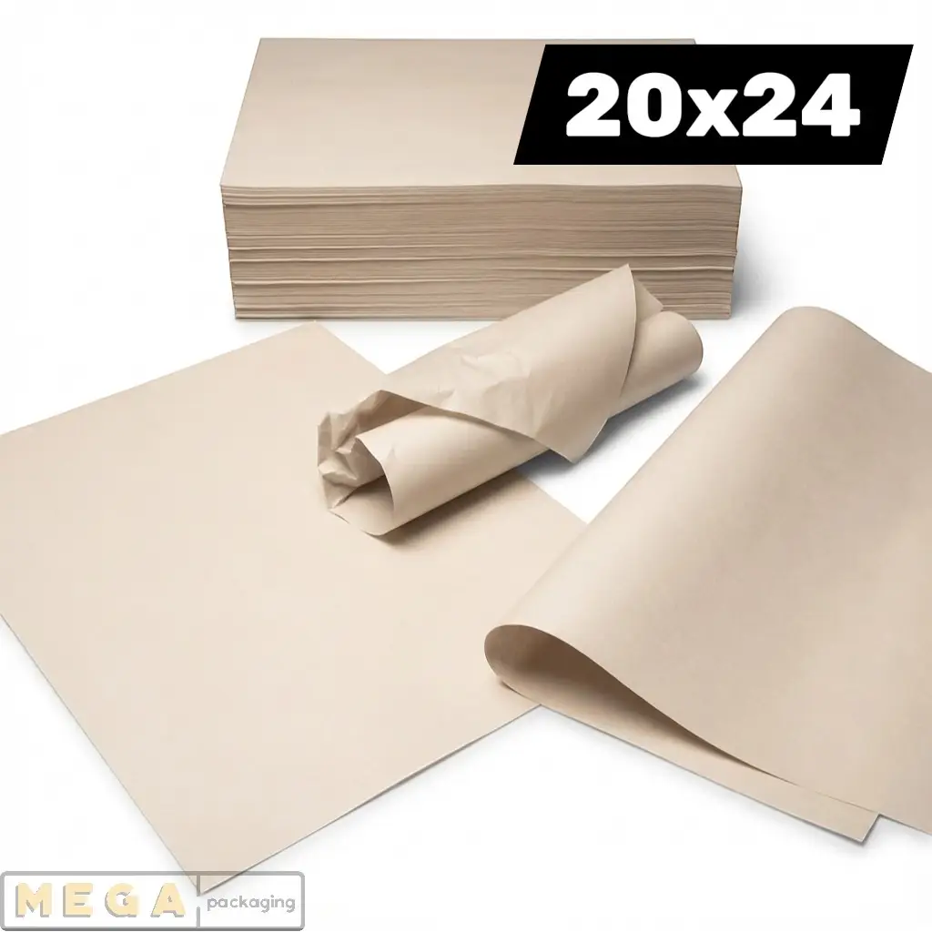 Wrapping Paper 20x24 inch 10kg white newsprint offcuts 500mm x 600mm food-grade clean newsprint 1900 sheets large bulk pack UK