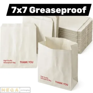 Grease Proof 7x7 inch x1000 greaseproof paper sheets 7x7 food wrap sandwich liner 38-40 GSM white paper 1000 pack bulk wholesale UK
