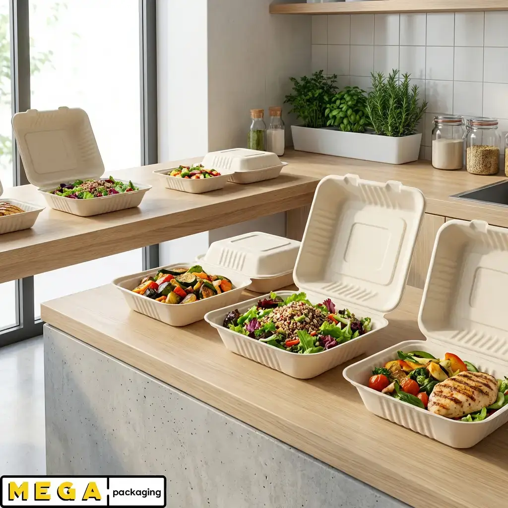 Bagasse Containers 9x9" - BB1 x200
