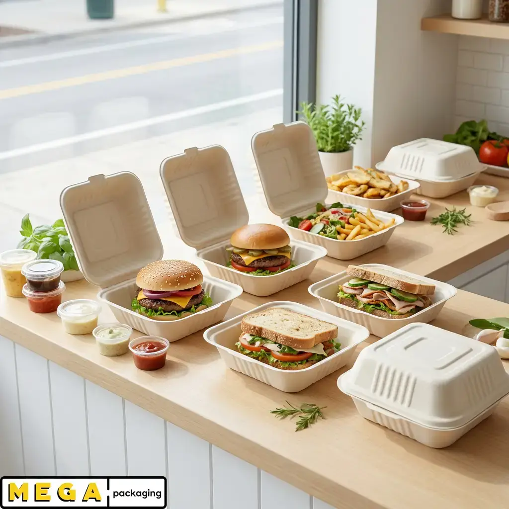 Bagasse Containers 6x6" - BB6 x500