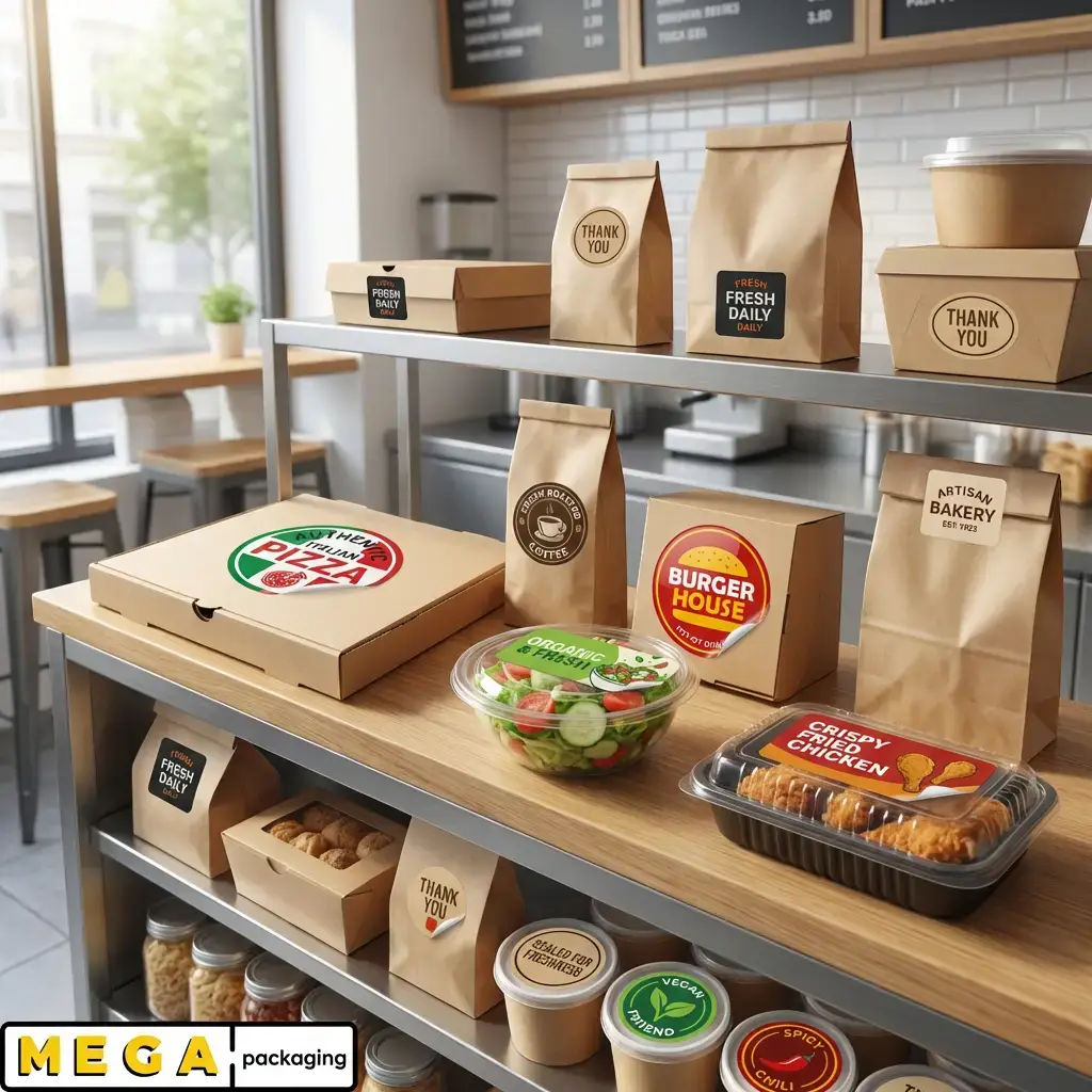 Custom Printed STICKERS vinyl paper foil round square rectangle die-cut full-color logo branding waterproof durable UK