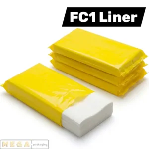 Chicken Box Grease Liner - FC1 x2000 white greaseproof paper 7x14 inches food-grade biodegradable fried chicken takeaway UK